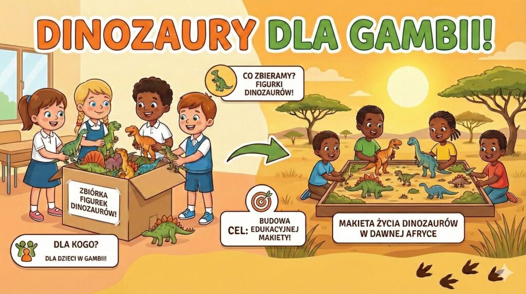 dinozaury dla Gambii